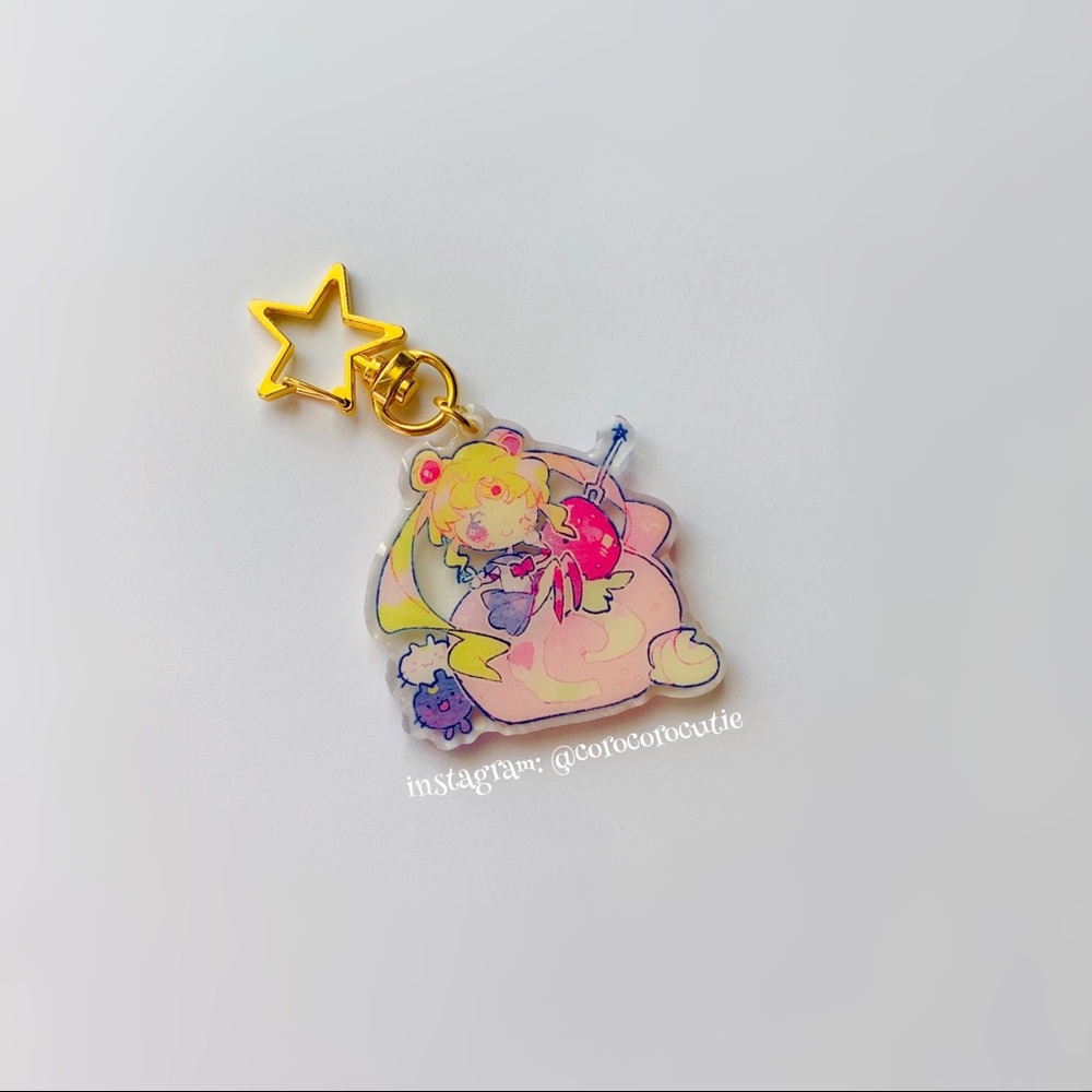 Kawaii Sailor Moon Acrylic Keychain Hot Topic Anime Crunchyroll Gift Cute